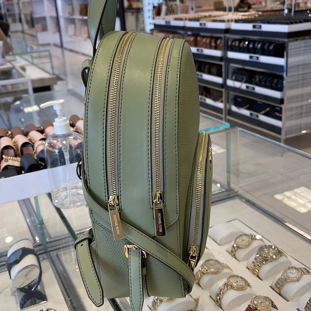 Michael Kors Jaycee Medium Logo Backpack Light Sage